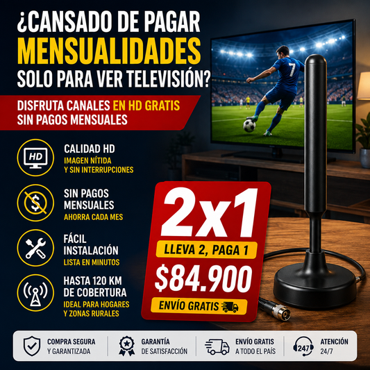 PROMOCIÓN ANTENA 2X1 ( Lleva 2 y Solo Paga 1 )