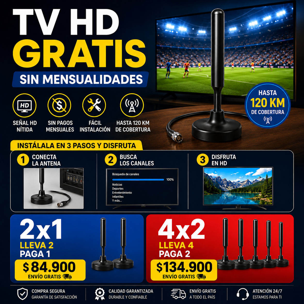 PROMOCIÓN ANTENA 2X1 ( Lleva 2 y Solo Paga 1 )